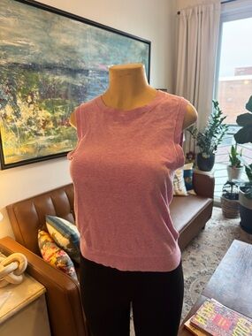J. Crew Dusty Rose Sleeveless Knit Tank